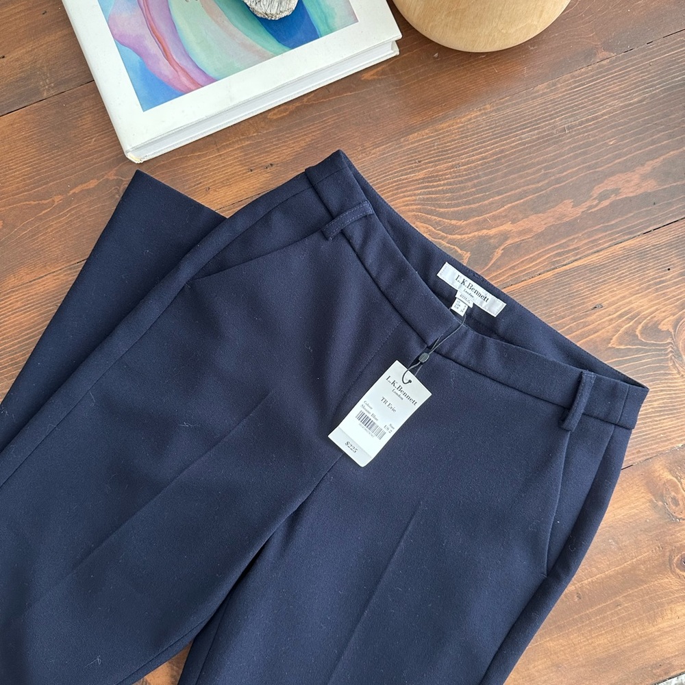 NWT LK Bennet Slim Navy Trousers/Pants